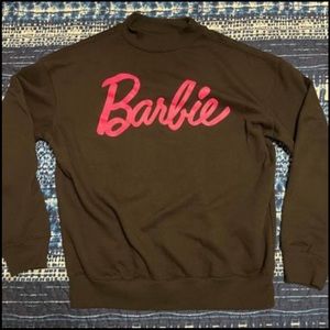 black and pink barbie sweatshirt